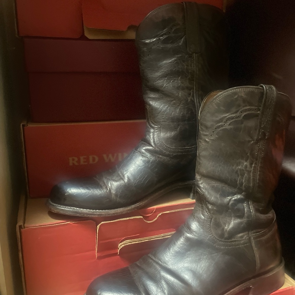 Lucchese Dark Brown Cowboy Boots